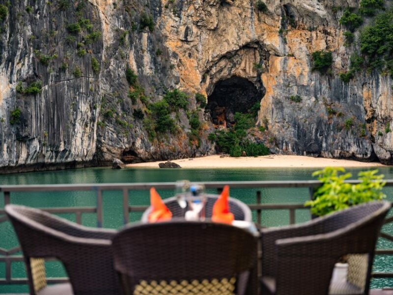From Halong: 2 Days / 1 night with Halong - Lan Ha tour - Evening Activities: Cooking & Sunset Party