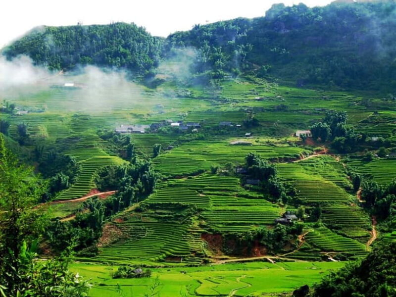 From Hanoi: Mai Chau - Hoa Binh 2 Days 1 Night - Day Two: Waterfalls, Hot Springs, and Return to Hanoi