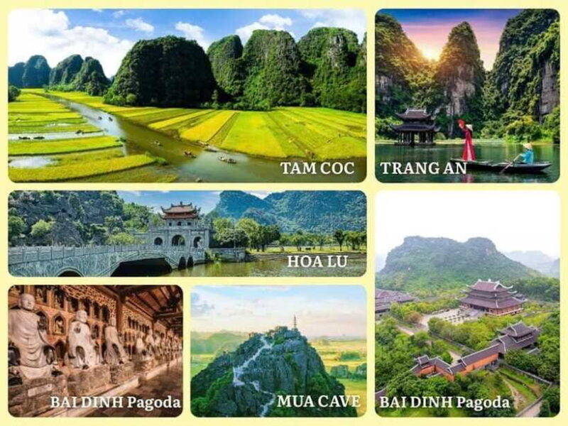 From Hanoi: Ninh Binh Boat Ride, Mua Cave Hike, Temple Visit - Scenic Boat Rides: Trang An or Tam Coc