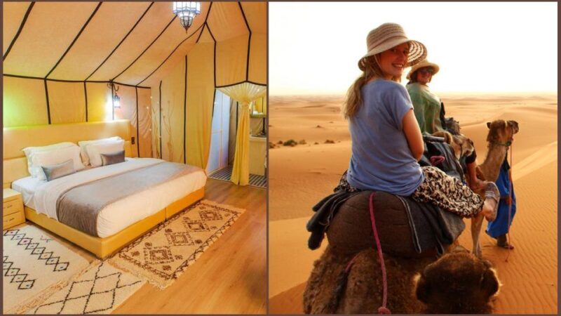 From MARRAKECH: 3 days tour to Sahara desert Food included - Day Two: Gorges, Desert, and Camel Rides