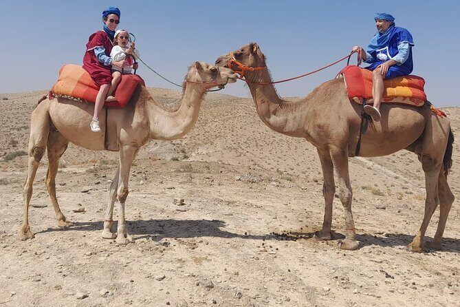 From Marrakech: Agafay Desert Dinner with Camel Ride - First Stop: The Agafay Deserts Spectacular Vistas