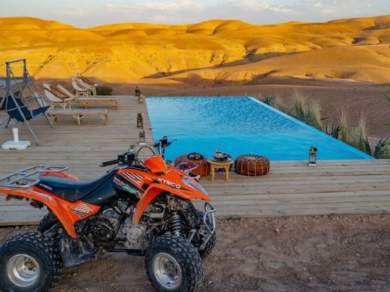 From Marrakech: Agafay Desert Quad Biking with Dinner & Show - The Breakdown of the Experience