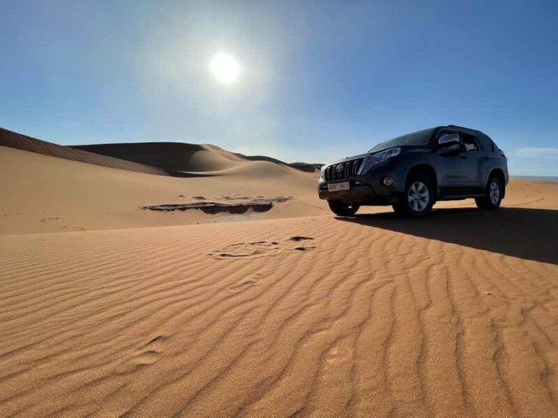 FROM M'HAMID: Overnight Desert Tour to Erg Chigaga 4x4 Camel - An Authentic Sahara Journey Begins at Mhamid