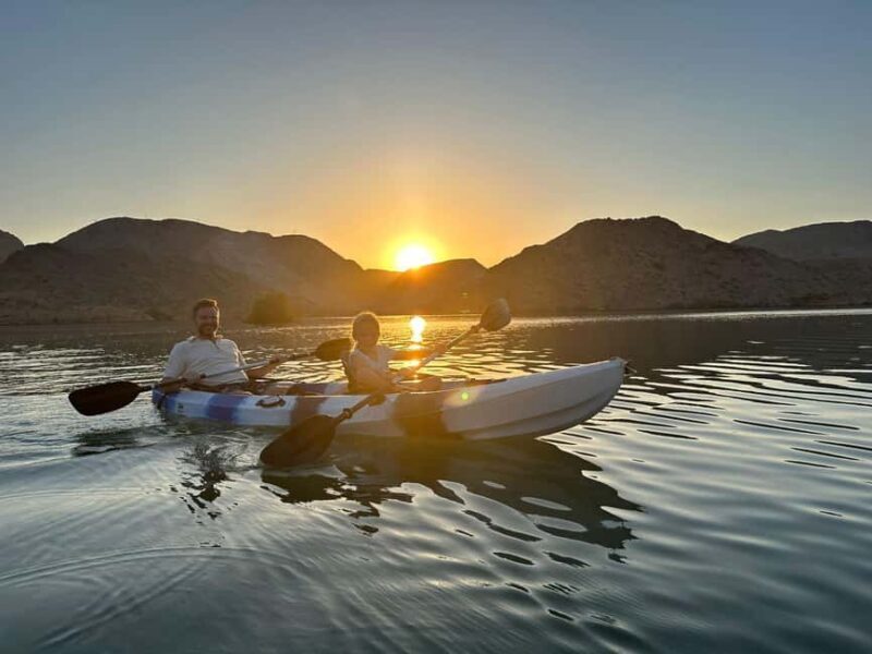 From Muscat : Kayak at Khor al khairan Sunset. Private - Exploring Khor al Khairan: A Natural Gem Near Muscat