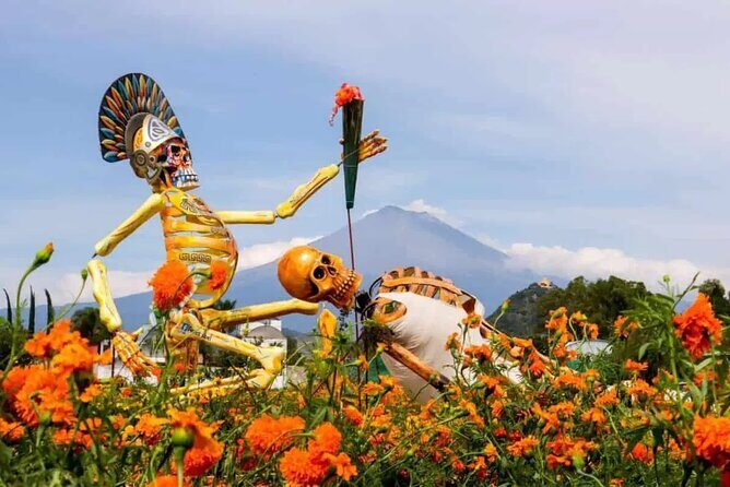 From Puebla Day of the dead in Atlixco monumental catrinas - Detailed Breakdown of the Itinerary