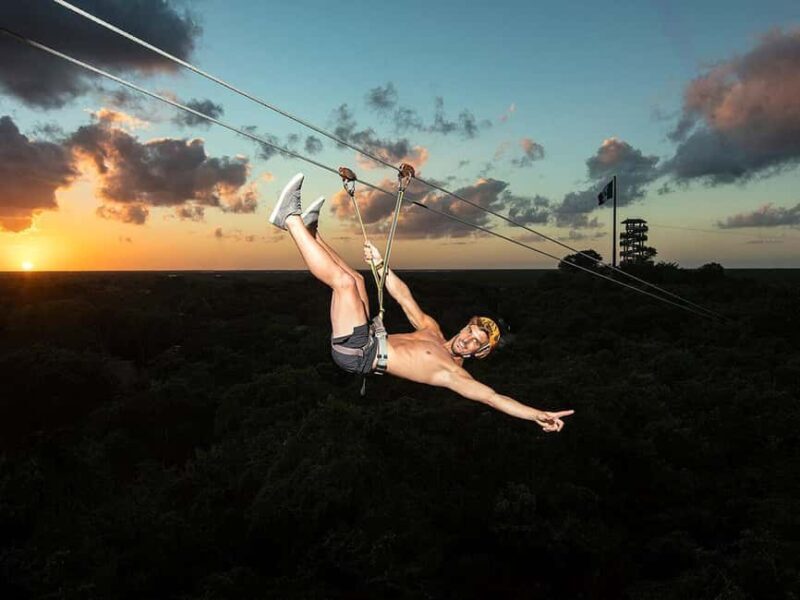 From Riviera Maya: Tickets to Xplor Fuego Night Park - Key Points