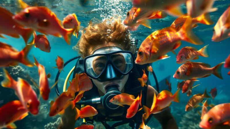 From Sharm: Ras Muhammed & White Island By Boat & intro Dive - Key Points