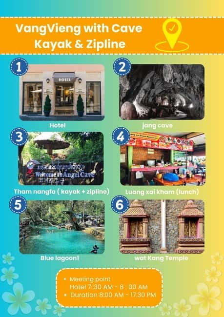 From Vientiane: Vang Vieng Tour with Cave Kayak & Zipline - The Sum Up