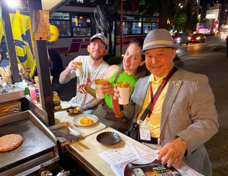 Fukuoka: Nakasu Food Stall Private Guided Tour with Tastings - Discovering Fukuoka’s Nakasu: What You Can Expect