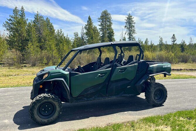 Full-Day 4-Seater Can-Am Commander Max UTV Rental - An Adventure in the Heart of Island Park