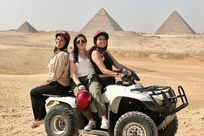 Giza Pyramid tour with ATV,Camel,Lunch,shopping,Dinner Show - Thrilling Desert Rides: ATV and Camel Experiences