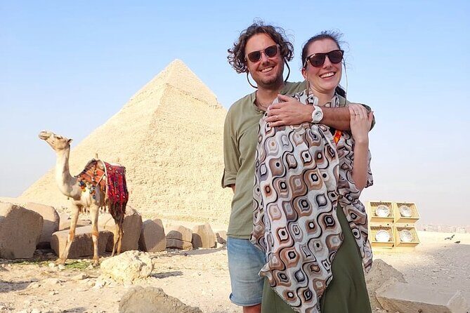 Giza Pyramids From Cairo Airport All Inclusive Private Trip - The Sum Up