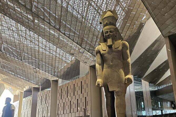 Giza Pyramids, Grand Egyptian Museum and Bazzar Market Tour - Key Points