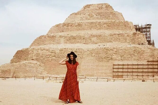 Giza Pyramids, Memphis, Sakkara, Dahshur Pyramids & El Khan Bazaar-Private Tour - FAQ