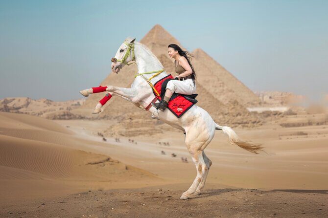 Giza Pyramids Photoshoot with Jumping Horse, Camel and Sphinx - Price and Overall Value