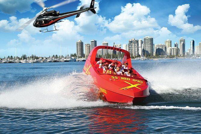 Gold Coast Helicopter 10 min Flight and Jet Boat Ride - An Exciting Pairing: Gold Coast Helicopter and Jet Boat Adventure