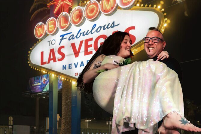 Goth Wedding or Vow Renewal at Vegas Sign with Props and Photos - What Travelers Say