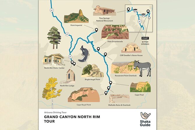 Grand Canyon North Rim Full-Day Self-Guided Tour - The Itinerary: What You Can Expect