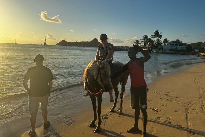 Gros Islet Village Horseback Riding run with Dore's riding Stable - The Sum Up
