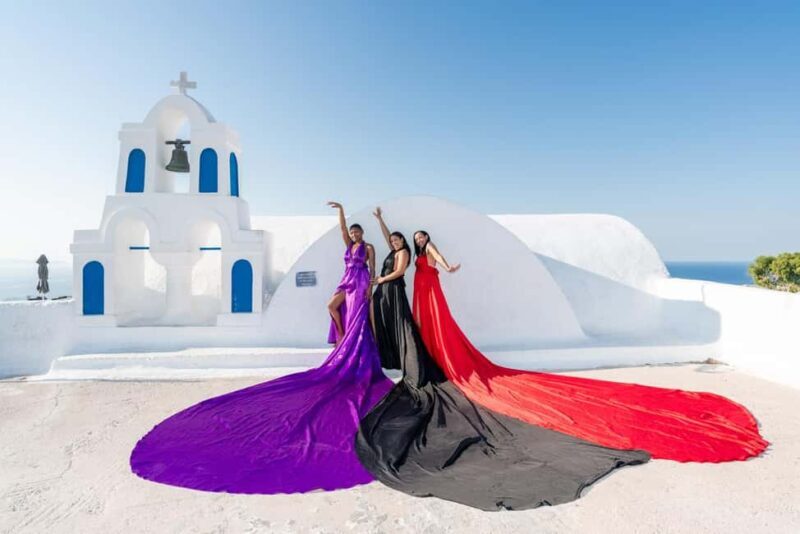 Group Flying Dress Photoshoot - Santorini - FAQ