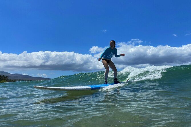 Group Surf Lesson at Kalama Beach in Kihei - A Practical Approach to Maui Surfing