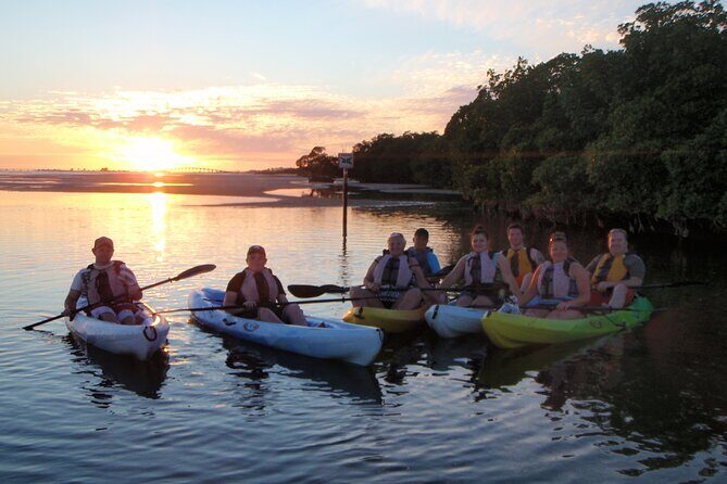 Guided Kayak Sunset Tour in Pelican Bay at Fort Myers Beach - Key Points