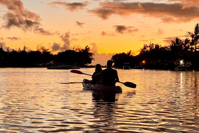 Guided Sunset Kayak Tour in Mauritius - Key Points