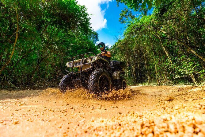 Half-Day Cancun ATV Adventure with Ziplines & Cenote - Key Points