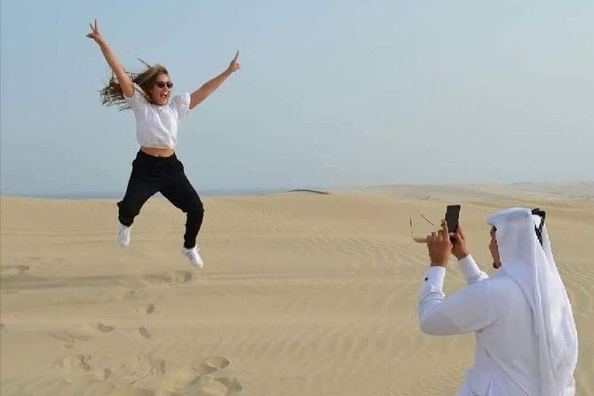 Half Day Desert Safari || Sand Boarding || Camel Ride || Inland Sea Visit || - Dune Bashing: Thrills on the Sand