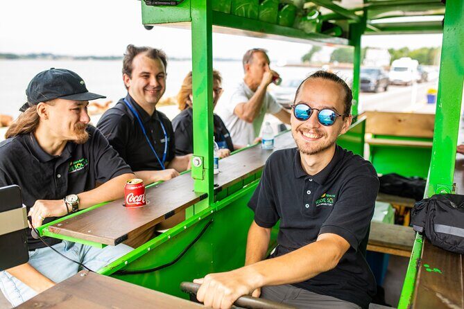Halifax waterfront SOLAR Party Bike food & drink experience! - Exploring the Halifax Waterfront on a Solar Pedal Bus