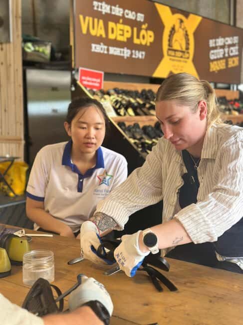 Hanoi: Tire Sandal Workshop with Crafting Experience - Key Points