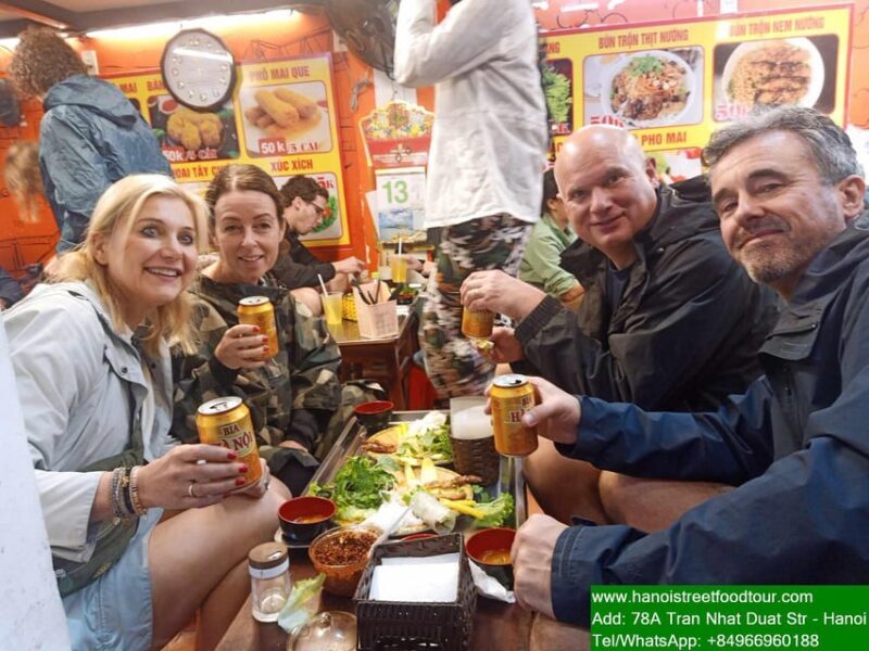 Hanoi Train Street +Best Street Food eating in old quarter - The Sum Up