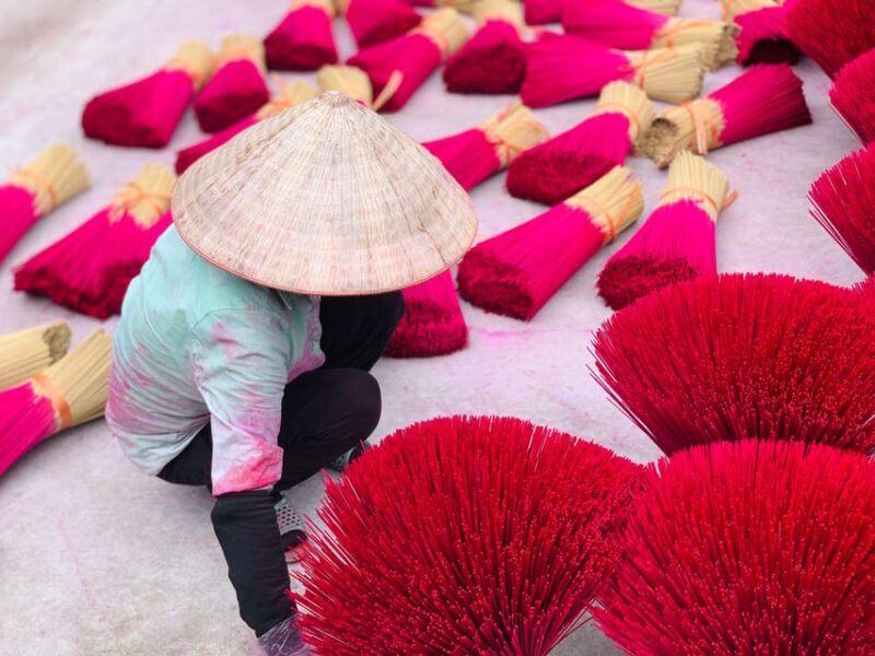 Hanoi's Artisan Trail Incense, Hat Making & Lacquer Art Tour - Key Points