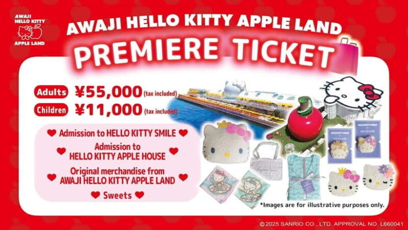 Hello Kitty Apple Land Entry TicketGift Package - Hello Kitty Smile: Whimsy in Every Corner