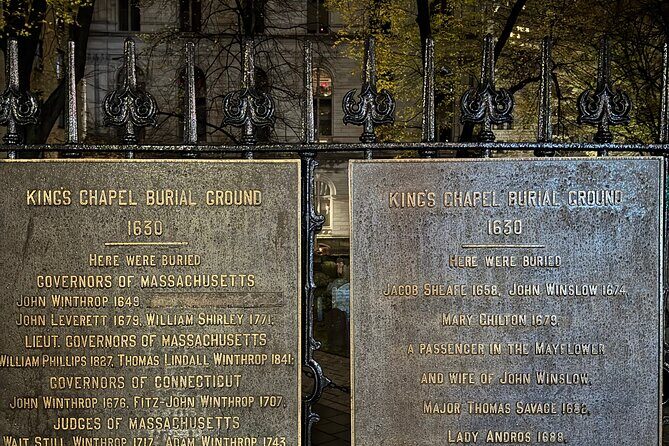Her Story - A Women's History Walking Tour of Boston - Kings Chapel Burying Ground