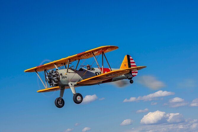 Historical Flight in an Open Cockpit Biplane from WWII - Key Points
