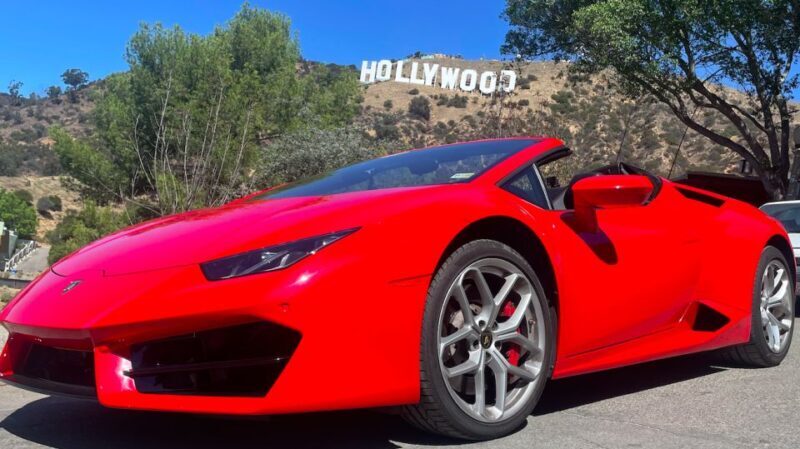 Hollywood Sign 50 Min Lamborghini tour (drive or be driven) - An Authentic Hollywood Experience in a Supercar