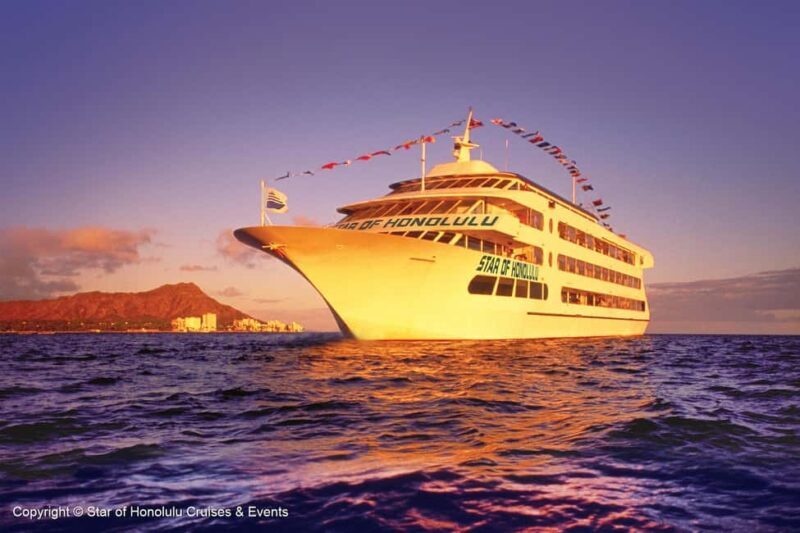 Honolulu: Nova Five Star Sunset Dinner Cruise with Live Jazz - Scenic Views and the Honolulu Skyline
