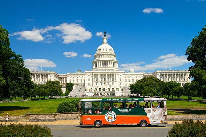 Hop-On Hop-Off 21 Stop Trolley Tour + Arlington Cemetery - FAQ