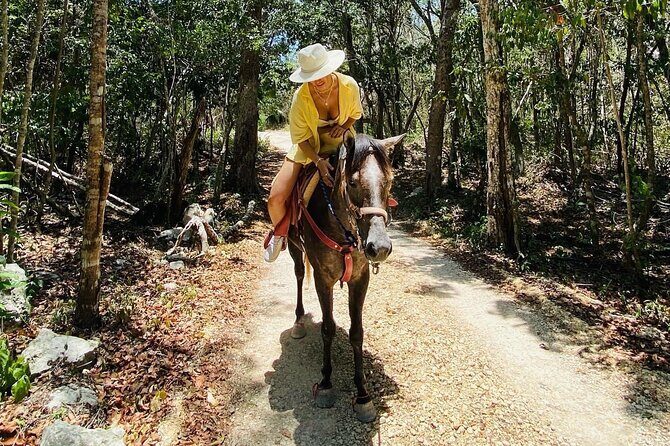 Horse Ride to Cenote Mil Columnas - The Journey to Cenote Mil Columnas