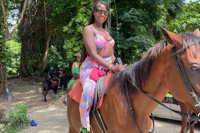 Horseback Riding and Swimming then Dunn's River Falls - Key Points