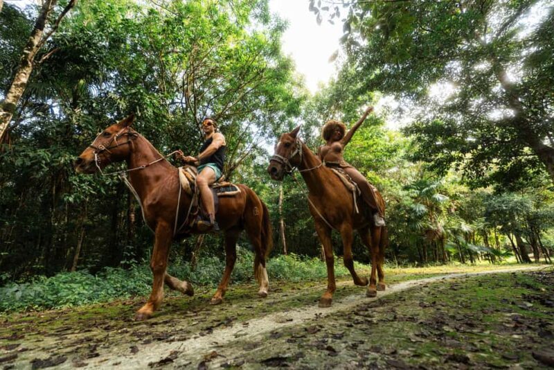 Horseback Riding & ATV Adventure with Ziplines & Cenote - Horseback Riding at El Rey Polo Club