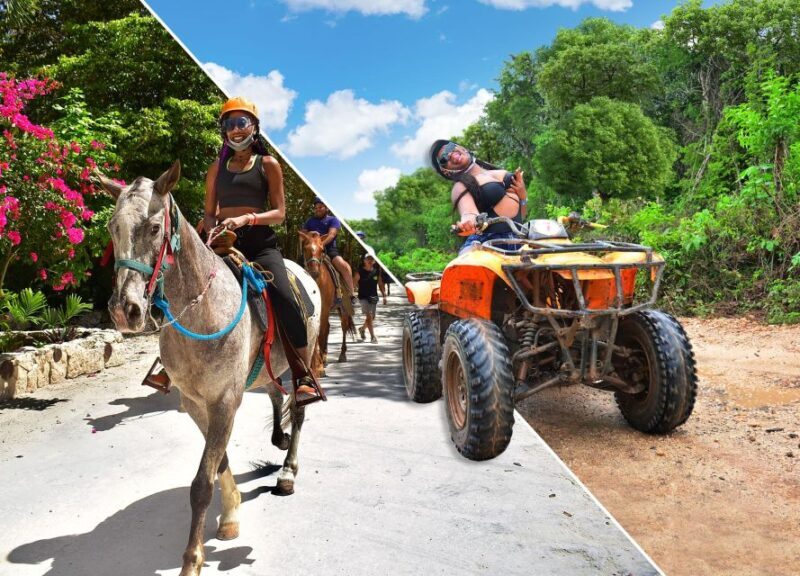 Horseback Riding & ATV Adventure with Ziplines & Cenote - Ziplining Through the Jungle Canopy
