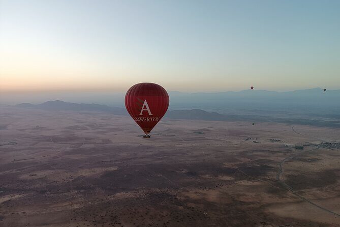 Hot air balloon flight to Marrakech in a small group. Breakfast - Authenticity and Safety