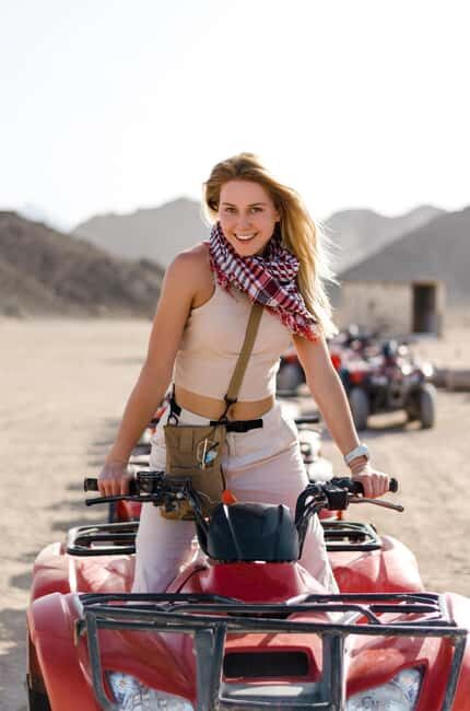 Hurghada: ATV Quad Safari, Camel Ride & Bedouin Village Tour - The Itinerary in Detail