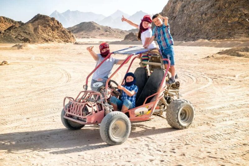Hurghada: Jeep and ATV Quad with Dinner & Desert Fire Show - Key Points