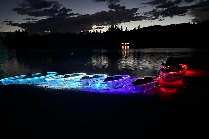 Illuminated Glass Kayak Sunset Tour//Whitefish, MT - Key Points