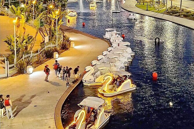 Illuminated Swan Boat Night Ride on Rainbow Lagoon in Long Beach - The Sum Up