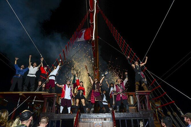 Incredible Nightly Pirate Show in the Bay of Puerto Vallarta - Key Points