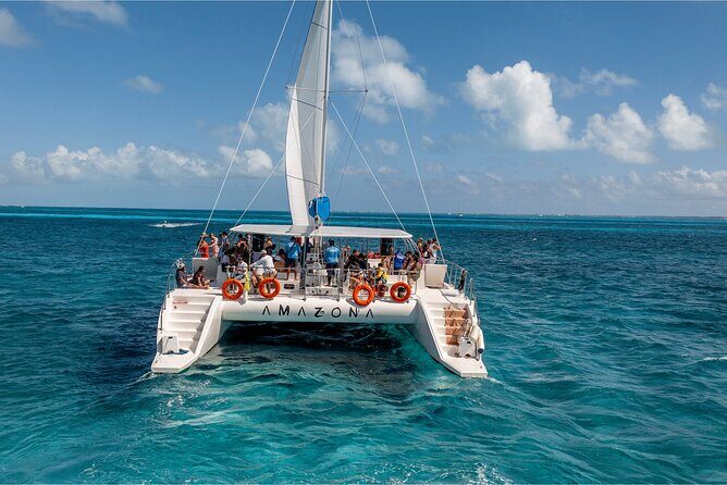Isla Mujeres Catamaran from Tulum Open Bar Luxury Beach Club - Key Points